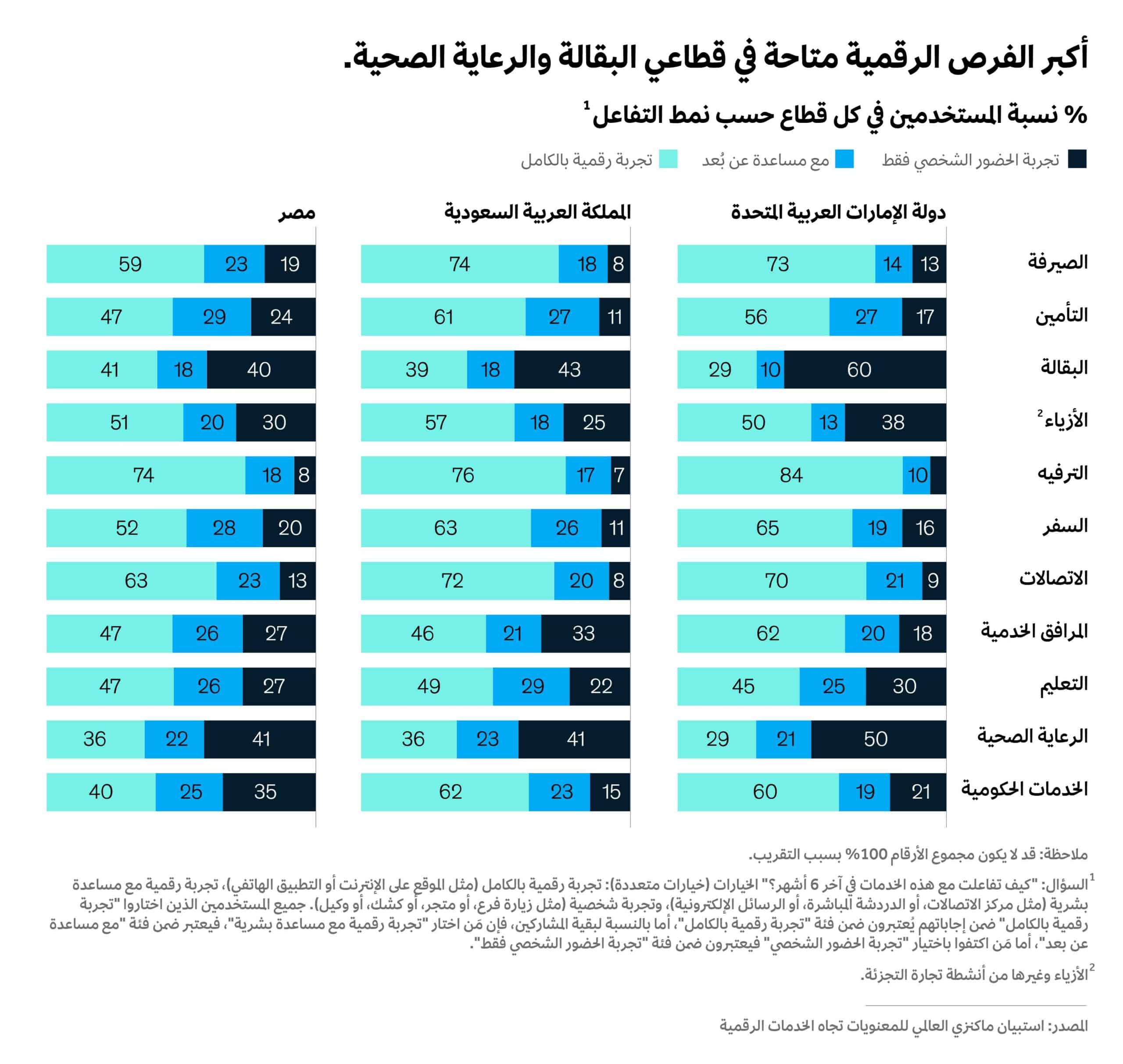 تبنّي الخدمات الرقمية يترسّخ في مختلف القطاعات